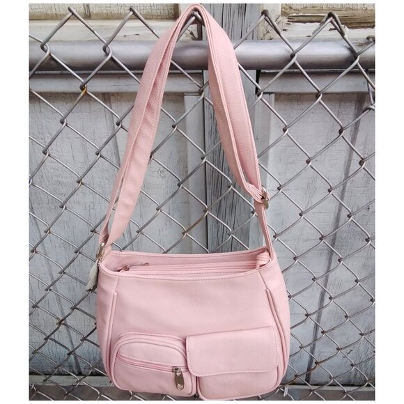 D’MARGEAUX NEW YORK Women’s Genuine Leather Multi Sac Zip Crossbody Handbag Colo - Picture 6 of 13